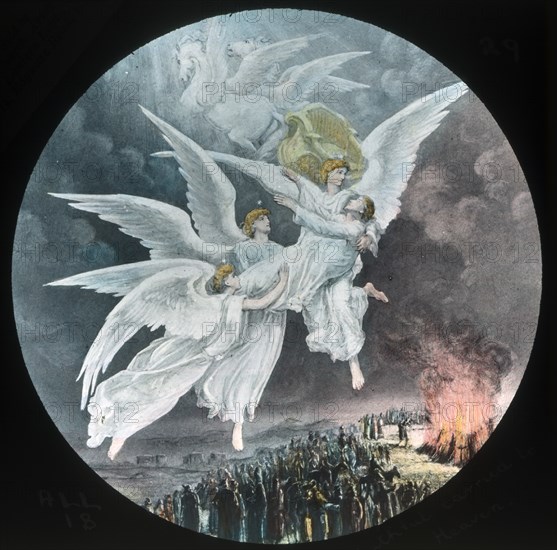 Faithful carried to Heaven', c1910.