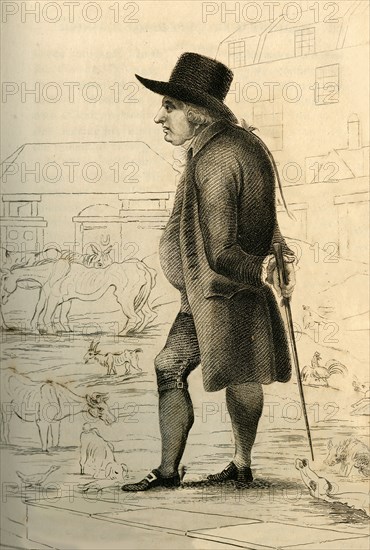 Baron  D'Aguilar - Of Starvation Farm', 1821.