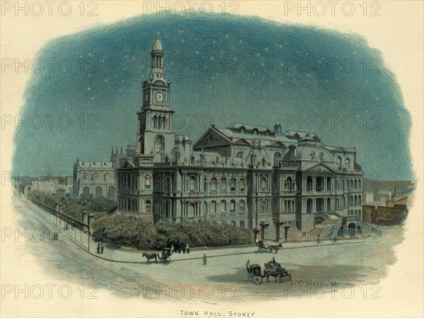 Town Hall, Sydney, New South Wales, Australia, 1896.