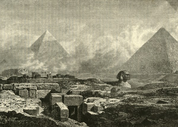 The Pyramids and Sphinx', 1890.