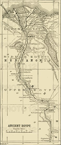 Map of Ancient Egypt', 1890.