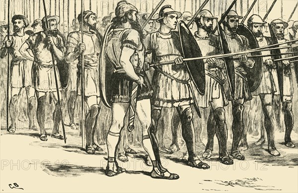 The Macedonian Phalanx', 1890.