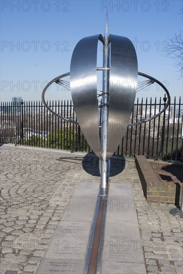 Greenwich Prime Meridian, London, England, UK, 2/3/10.