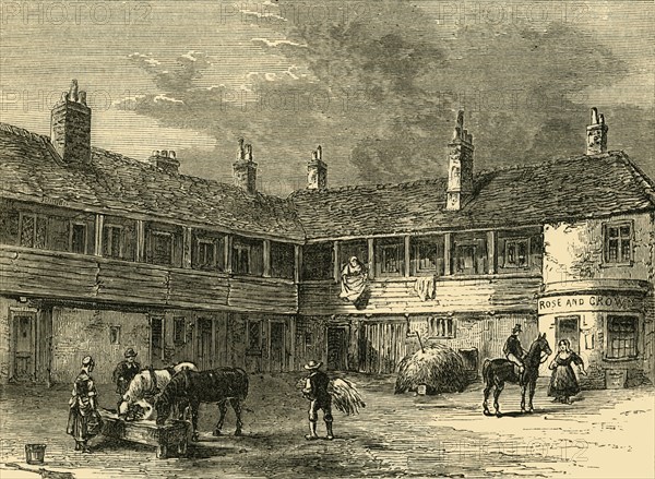 'Court-Yard of the "Rose and Crown", 1820'
