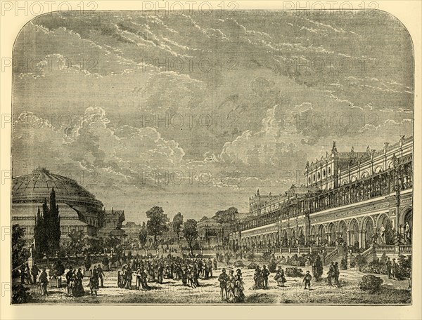 'The Horticultural Garden and Exhibition Building', c1876