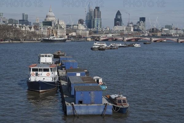 Thames view from Waterloo Bridge, London