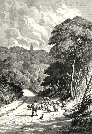 'Hampstead, from the Kilburn Road'