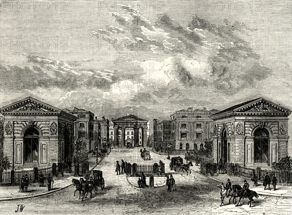 'Entrance to Euston Square Station', c1876