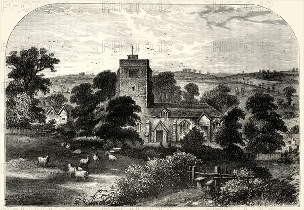 'Hornsey Church in 1750', (c1876)