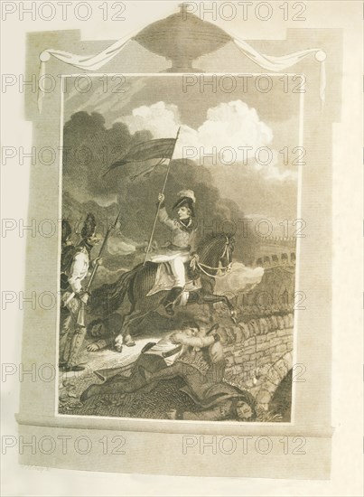 'Buonaparte atttempting to force the Bridge of Arcola',-1796