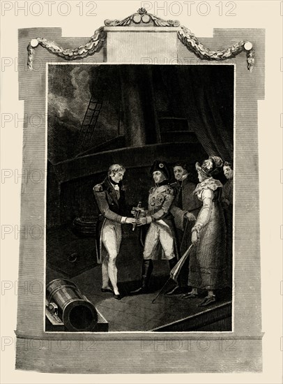 'The surrender of Buonaparte on board the Bellerophon', (15 July 1815)