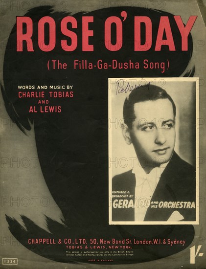 'Rose O'Day (The Filla-Ga-Dusha Song)',1941
