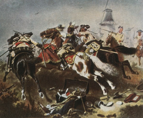 Cavalry engagement at Rossbach, 5 November 1757