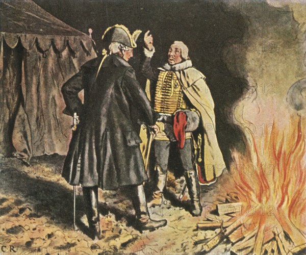 In the Bunzelwitz camp, September 1761