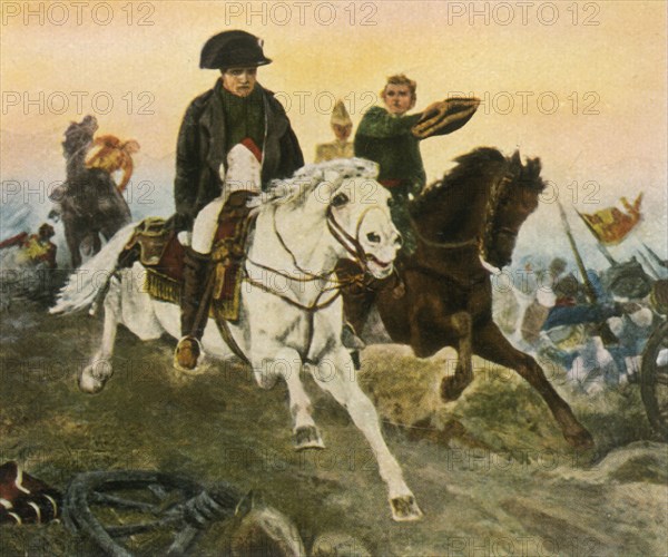 Napoleon on the retreat from Waterloo, 18 June 1815