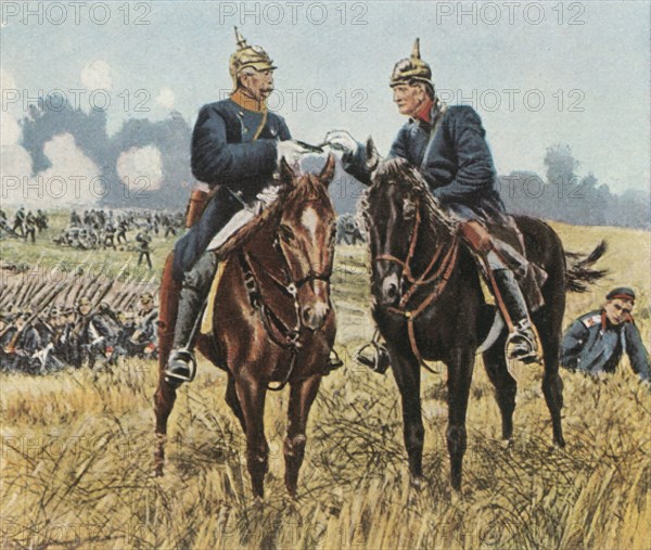 Bismarck and Moltke at Königgratz, 3 July 1866