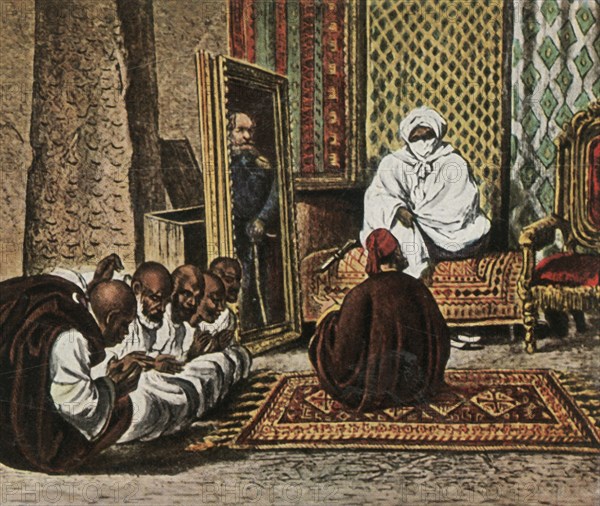 The explorer Nachtigal with Sheik Omar of Bornu, 5 June 1870