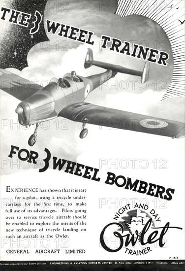 'The 3 Wheel Trainer For 3 Wheel Bombers',1941