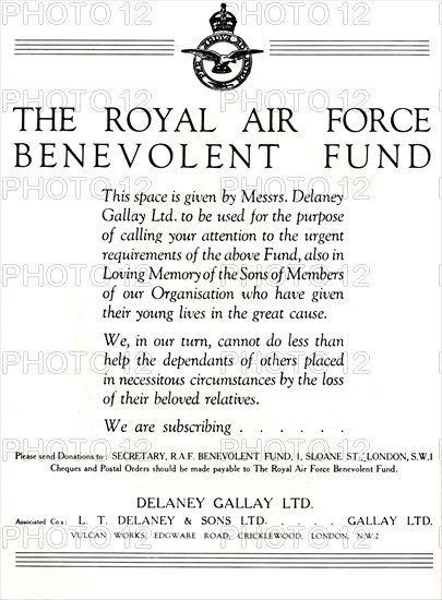 'The Royal Air Force Benevolent Fund',1941