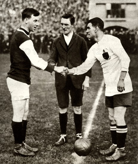 George Kay and Joe Smith before kick-off, FA Cup Final