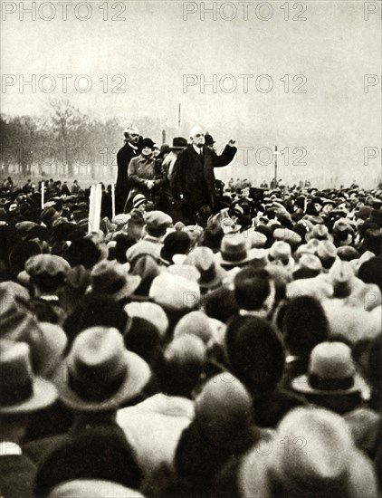 Anti-government demonstration, Hyde Park