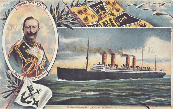 The SS 'Kaiser Wilhelm II', c1910