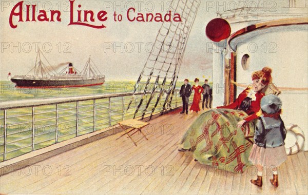 'Allan Line to Canada', c1900