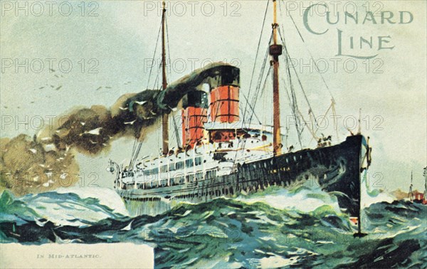 'Cunard Line, In Mid-Atlantic'