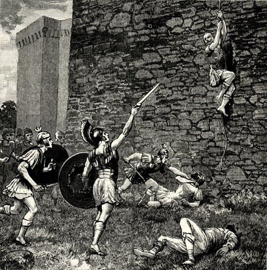 'Escape of Marius the Younger at Praeneste',1890