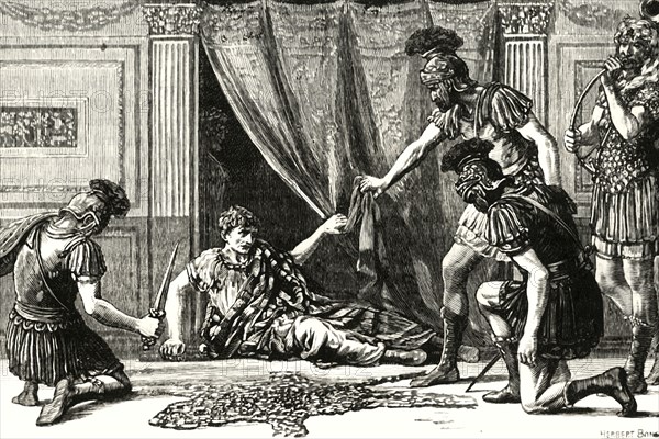 'Praetorian Guards Haling Claudius as Imperator',1890