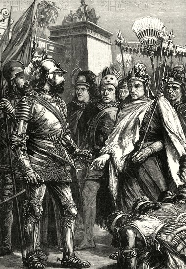 'Reception of Cortes by Montezuma',1519