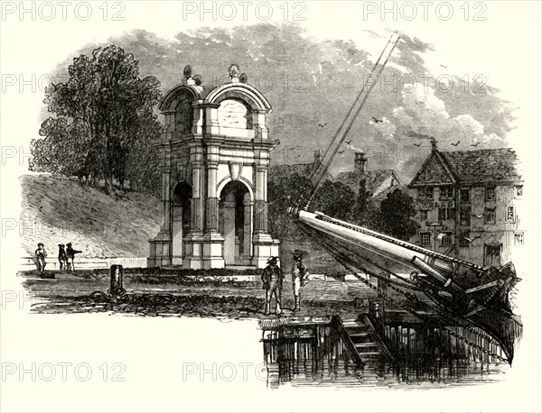 'Monument at New Plymouth, to Mark the Site of the Landing of the Pilgrim Fathers'