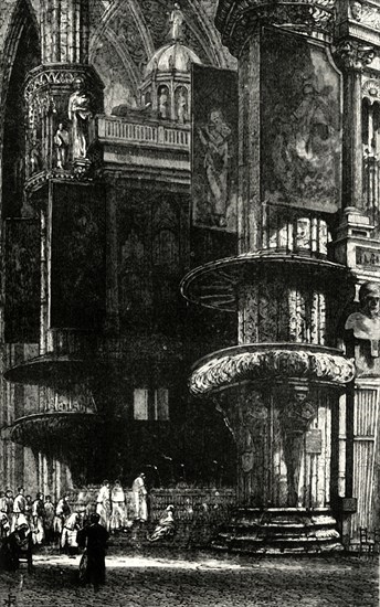 'Interior of Milan Cathedral',1890