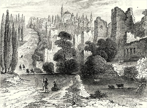 'Walls of Constaninople in the Sixteenth Century',-1890