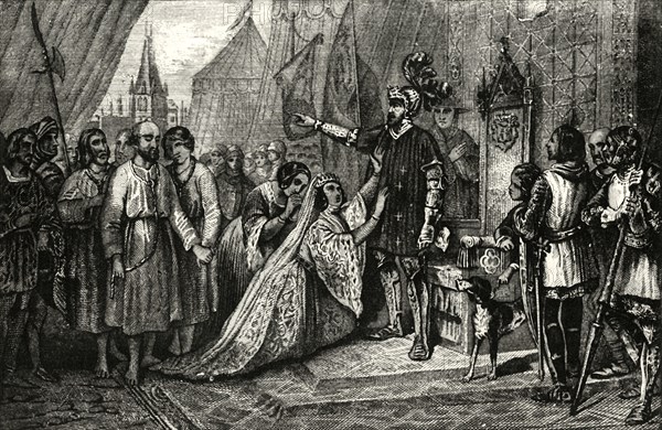 'Queen Phillippa Interceding for the Citizens of Calais',-1347