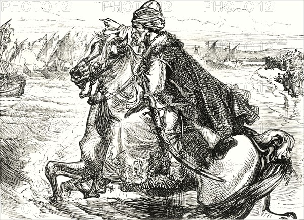 'Mohammed II Encouraging His Seamen',1890