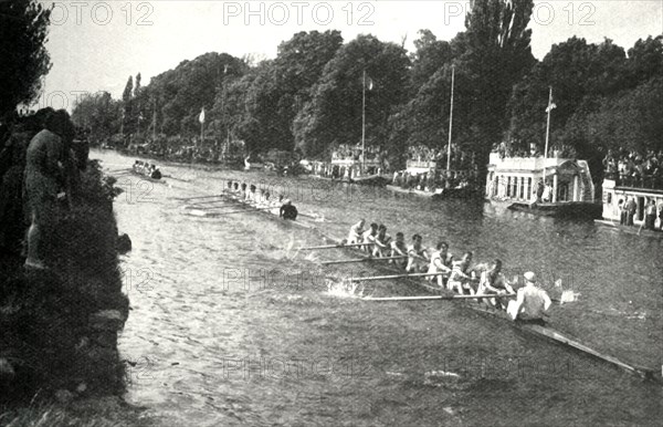 'Twice a year "bump" races take place on the Thames at Oxford', c1948