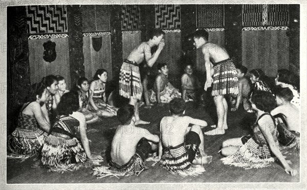 'These Maori children at the Native School, Whakarewarewa