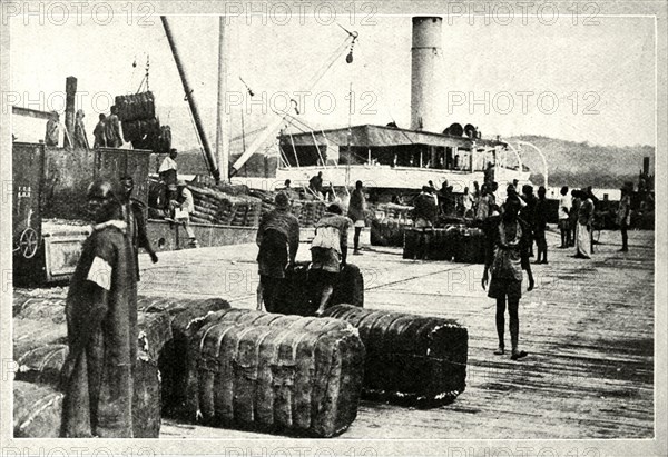 'Loading a Cargo of Cotton', c1948