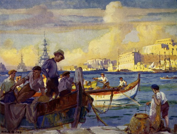 'In the Grand Harbour at Valletta, Malta'