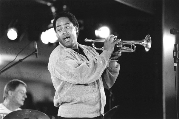 Jon Faddis, American jazz trumpeter, North Sea Jazz Festival, The Hague, Holland, c1991. Creator: Brian Foskett.