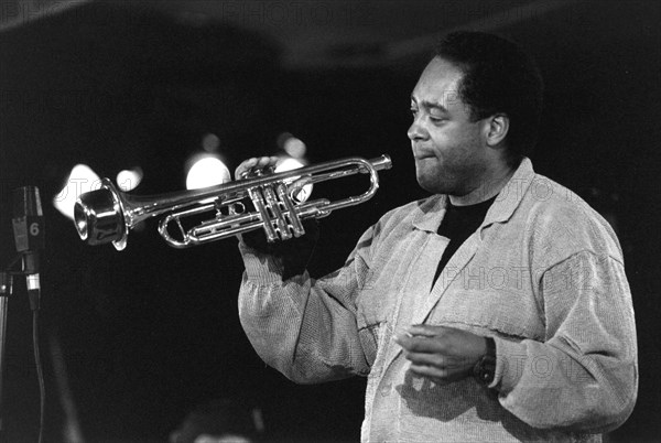 Jon Faddis, American jazz trumpeter, North Sea Jazz Festival, The Hague, Holland, c1991. Creator: Brian Foskett.