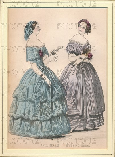 'Ball Dress & Evening Dress', 19th century. Creator: Unknown.