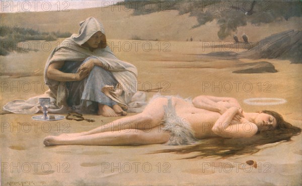 'Pelagia and Philammon', 1887, (c1930).  Creator: Arthur Hacker.