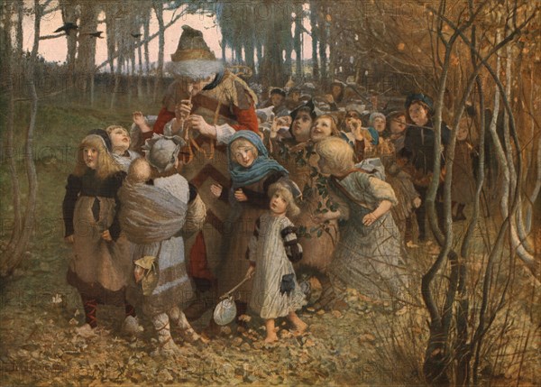 'The Pied Piper of Hamelin', 1881, (c1930). Creator: James Elder Christie.