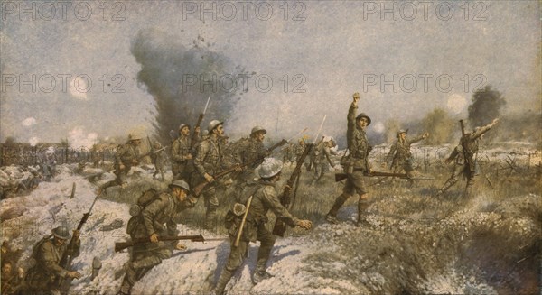 'Attack of the Ulster Division, 1 July 1916', (c1930).  Creator: James Prinsep Beadle.