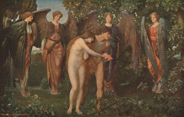 'The Expulsion of Adam and Eve from Eden', 1897, (c1930).  Creator: Arthur Trevethin Nowell.