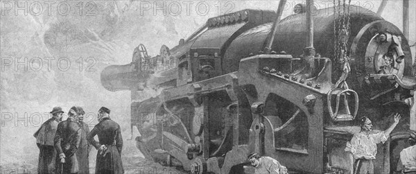 'Firing the 111-Ton Gun...at Woolwich, June 1887', (1901).  Creator: Unknown.