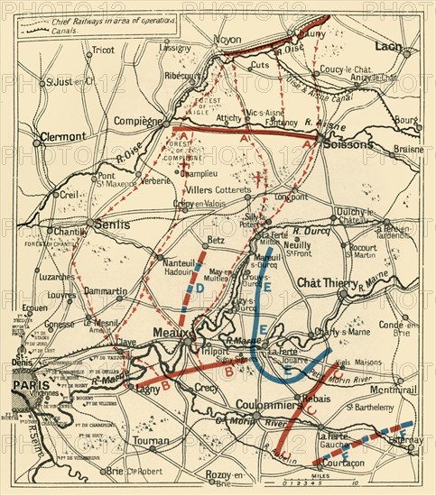 'The Second Phase of the Great Retreat...1914', (c1920).  Creator: Unknown.