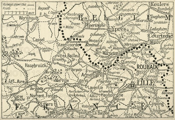 'The Theatre of War in Flanders', 1914, (c1920).  Creator: Unknown.